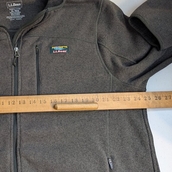 Men's L.L.Bean Sweater Fleece Full-Zip Jacket XL Reg Slightly Fitted 504938 - Picture 11 of 16